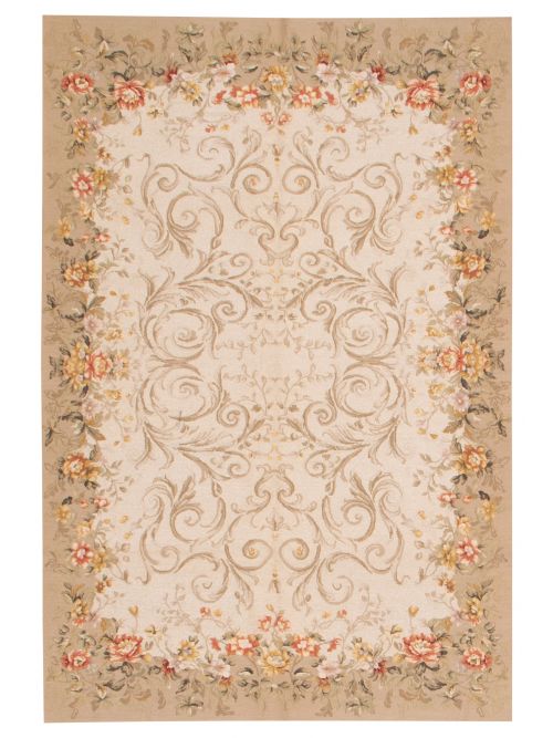 Chinese Dynasty 5'6" x 8'5" Flat-Weave Wool Tapestry Kilim 