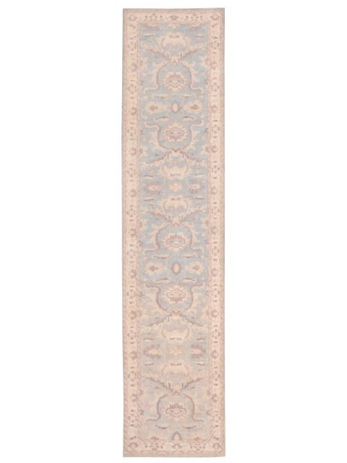 Pakistani Peshawar Oushak 2'7" x 11'5" Hand-knotted Wool Rug 