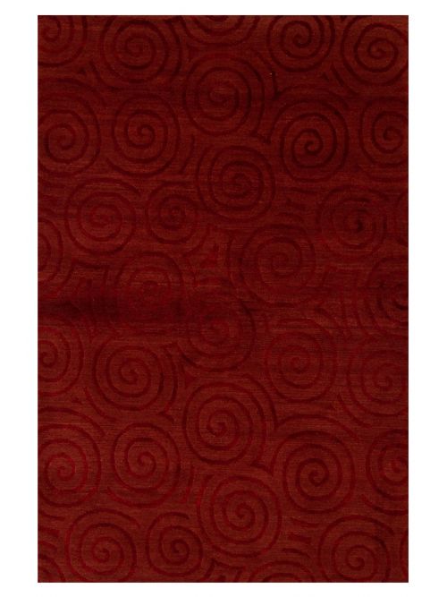 Nepal Opulence 4'0" x 6'0" Hand-knotted Silk, Wool Rug 