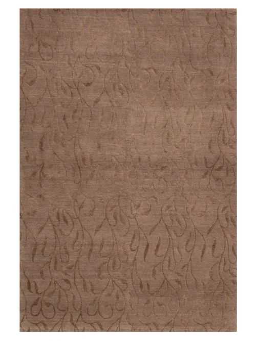 Nepal Opulence 4'0" x 5'11" Hand-knotted Silk, Wool Rug 