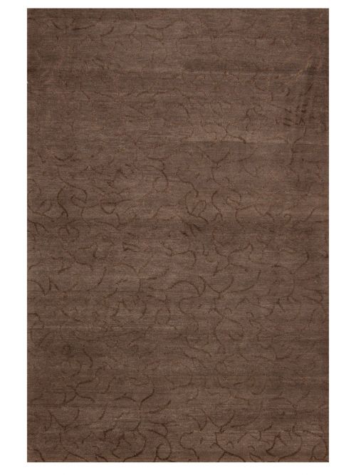Nepal Opulence 4'0" x 6'1" Hand-knotted Silk, Wool Rug 