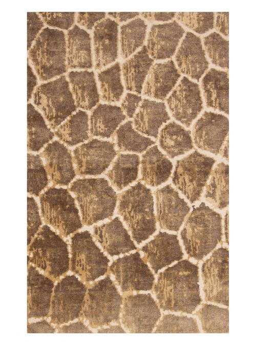Nepal Opulence 3'11" x 5'11" Hand-knotted Silk Rug 