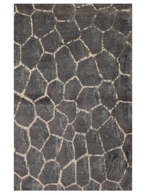 Nepal Opulence 3'11" x 6'0" Hand-knotted Silk Rug 