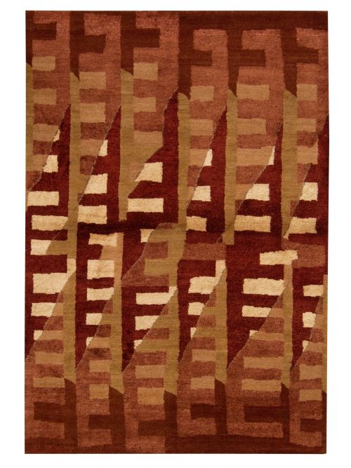 Nepal Opulence 4'0" x 5'10" Hand-knotted Silk, Wool Rug 