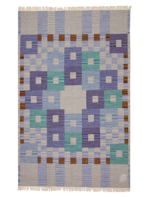 Turkish Ankara FW 5'2" x 8'0" Flat-Weave Wool Kilim 