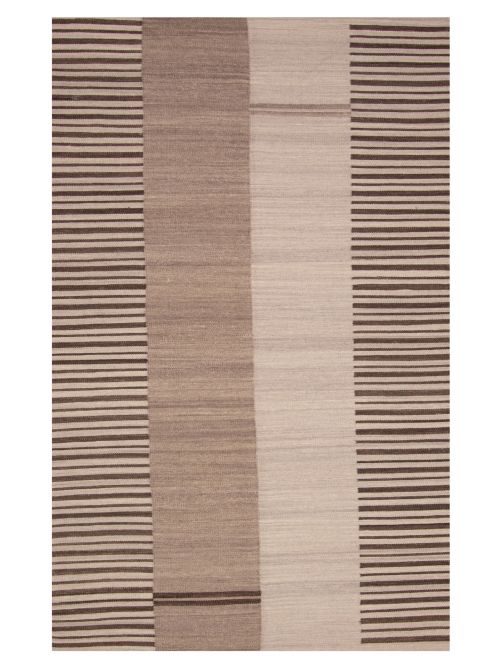 Turkish Ankara FW 5'3" x 8'0" Flat-Weave Wool Kilim 
