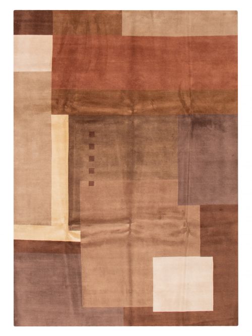 Nepal Aurora 7'8" x 10'8" Hand-knotted Wool Rug 