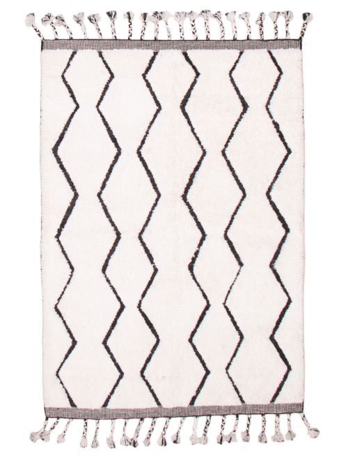 Indian Tangier 5'4" x 7'9" Hand-knotted Microfiber Rug 