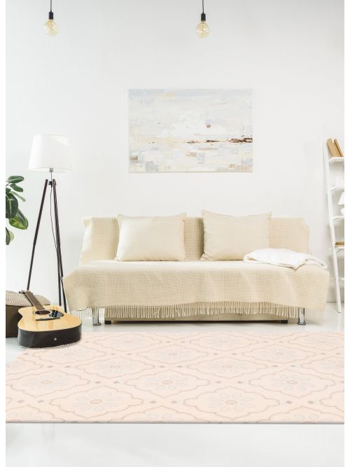 Indian Tangier 4'10" x 8'0" Hand-knotted Wool Rug 