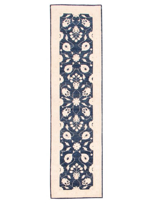 Afghan Chobi Finest 2'7" x 9'8" Hand-knotted Wool Rug 
