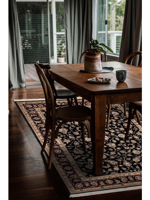 Chinese Sino Persian 180L 7'9" x 9'10" Hand-knotted Silk & Wool Rug 