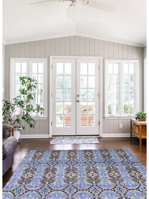 Indian Mystique 9'1" x 12'2" Hand-knotted Wool Rug 