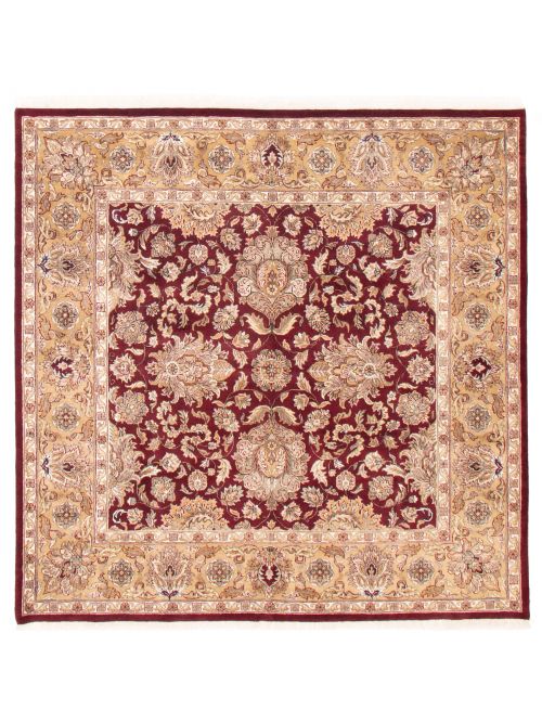 Indian Sultanabad 8'0" x 8'0" Hand-knotted Wool Rug 