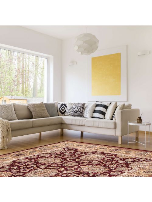 Indian Sultanabad 8'0" x 8'0" Hand-knotted Wool Rug 