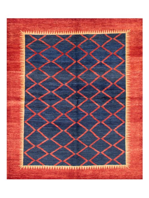Pakistani Finest Peshawar Ziegler 6'7" x 7'11" Hand-knotted Wool Rug 