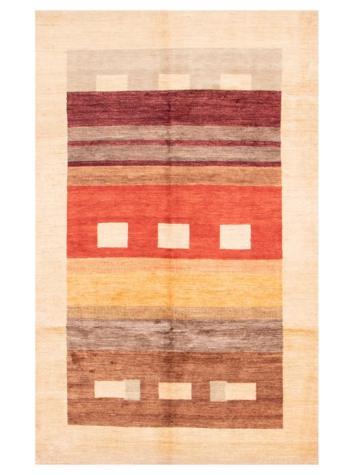 Pakistani Finest Peshawar Ziegler 6'9" x 10'5" Hand-knotted Wool Rug 
