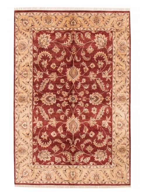 Indian Chobi Twisted 6'1" x 9'1" Hand-knotted Wool Rug 