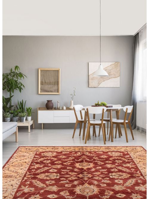 Indian Chobi Twisted 6'1" x 9'1" Hand-knotted Wool Rug 