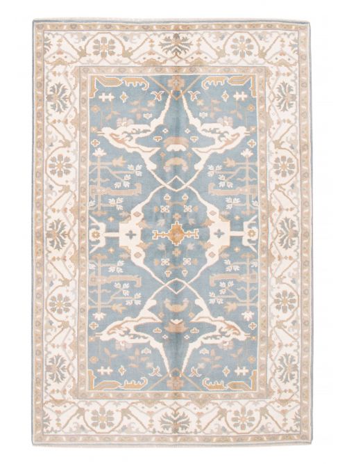 Indian Royal Oushak 5'10" x 8'10" Hand-knotted Wool Rug 