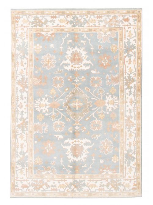 Indian Royal Oushak 6'0" x 8'10" Hand-knotted Wool Rug 