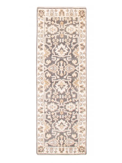 Indian Royal Oushak 2'8" x 7'10" Hand-knotted Wool Rug 