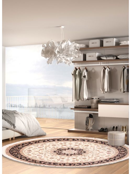 Chinese Sino Persian 180L 8'11" x 8'11" Hand-knotted Silk, Wool Rug 