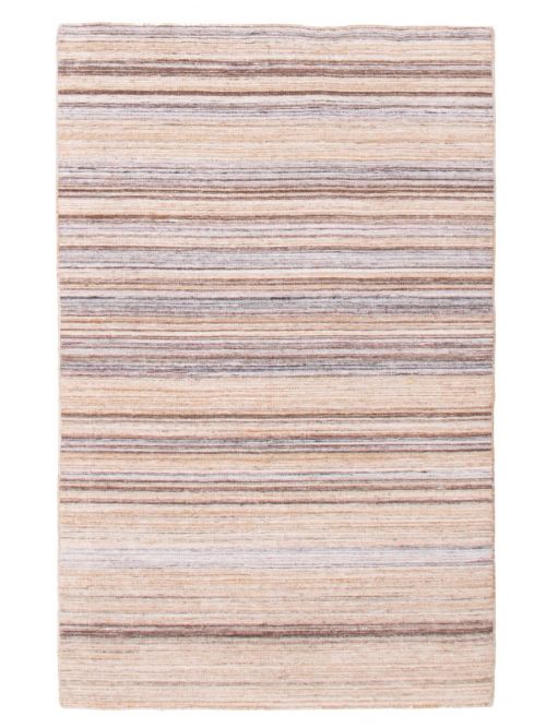 Indian Manhattan 5'0" x 8'0" Flat-Weave Wool Tapestry Kilim 