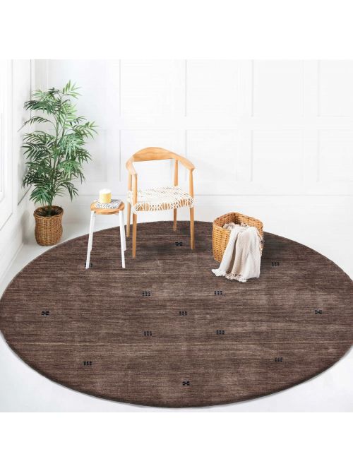 Indo Gabbeh 5'0" x 5'1" Hand-knotted Wool Rug 