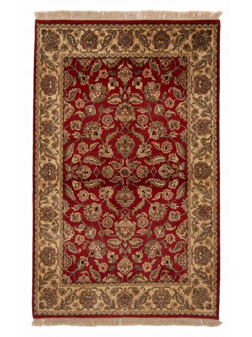 Indian Sultanabad 4'0" x 6'3" Hand-knotted Wool Rug 