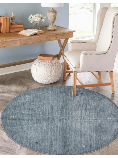 Indo Gabbeh 4'11" x 4'11" Hand-knotted Wool Rug 