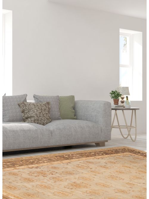 Turkish Anatolian Authentic 12'2" x 17'7" Hand-knotted Wool Rug 