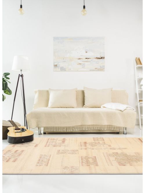Nepal Kathmandu 3'7" x 5'5" Hand-knotted Silk & Wool Rug 