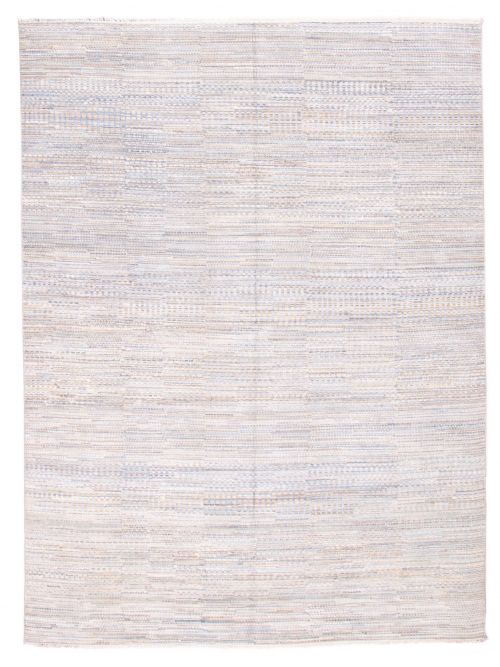 Indian Silk Shadow 8'11" x 11'11" Hand-knotted Viscose & Wool Rug 