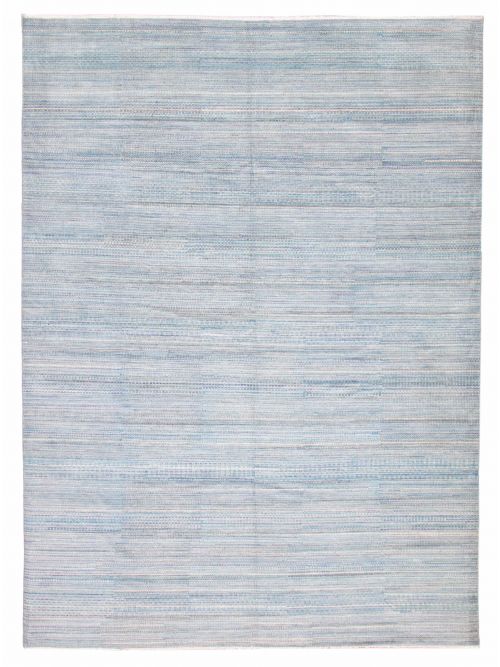 Indian Silk Shadow 10'1" x 14'1" Hand-knotted Viscose & Wool Rug 