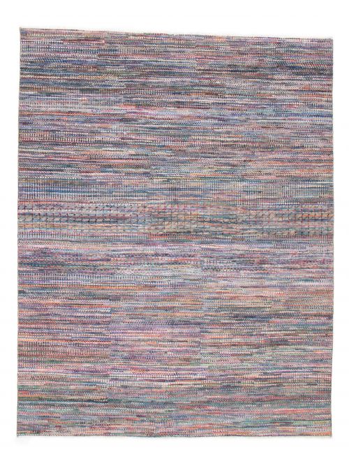 Indian Silk Shadow 7'11" x 10'0" Hand-knotted Viscose & Wool Rug 