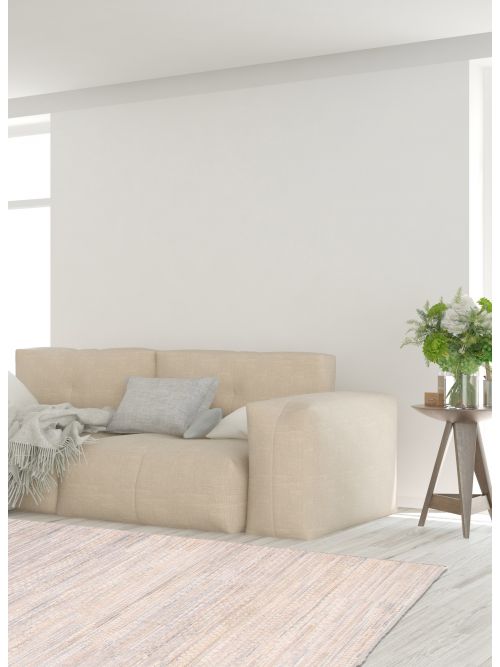 Indian Silk Shadow 7'9" x 9'7" Hand-knotted Viscose & Wool Rug 