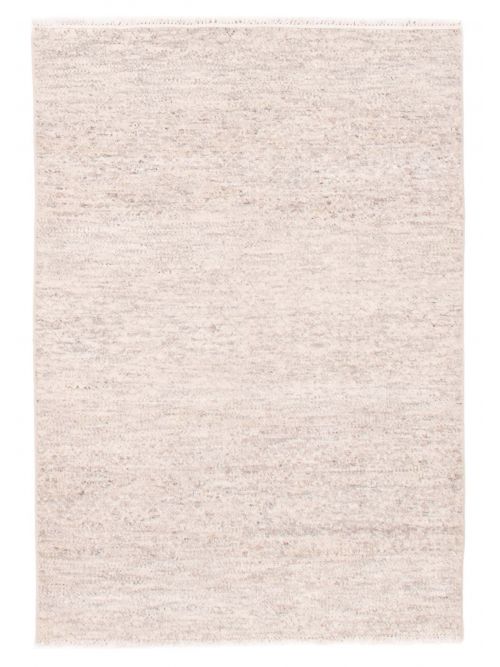 Indian Silk Shadow 4'0" x 5'11" Hand-knotted Viscose & Wool Rug 