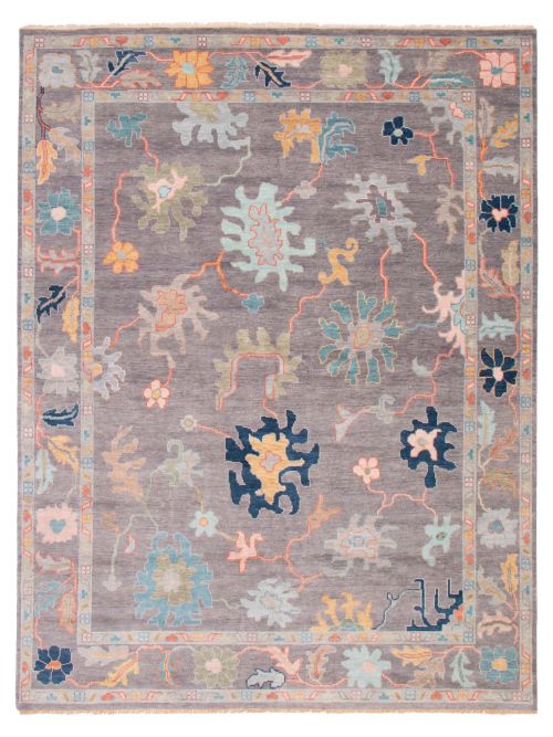 Indian Modern Oushak 9'3" x 12'0" Hand-knotted Wool Rug 