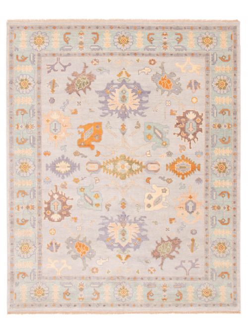 Indian Modern Oushak 8'2" x 10'3" Hand-knotted Wool Rug 