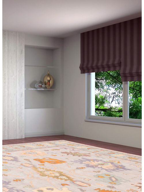 Indian Modern Oushak 8'2" x 10'3" Hand-knotted Wool Rug 