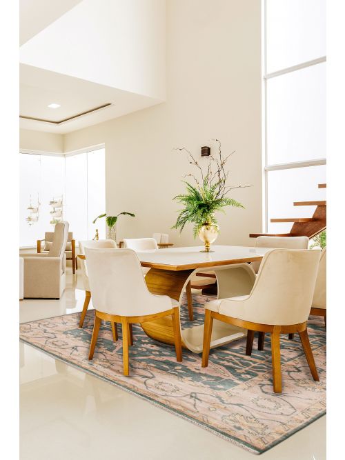 Indian Royal Oushak 8'1" x 10'0" Hand-knotted Wool Rug 
