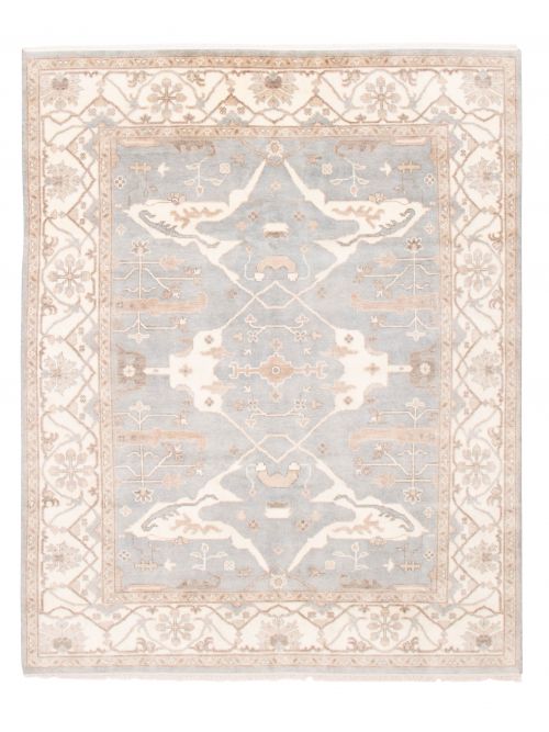 Indian Royal Oushak 7'10" x 9'10" Hand-knotted Wool Rug 