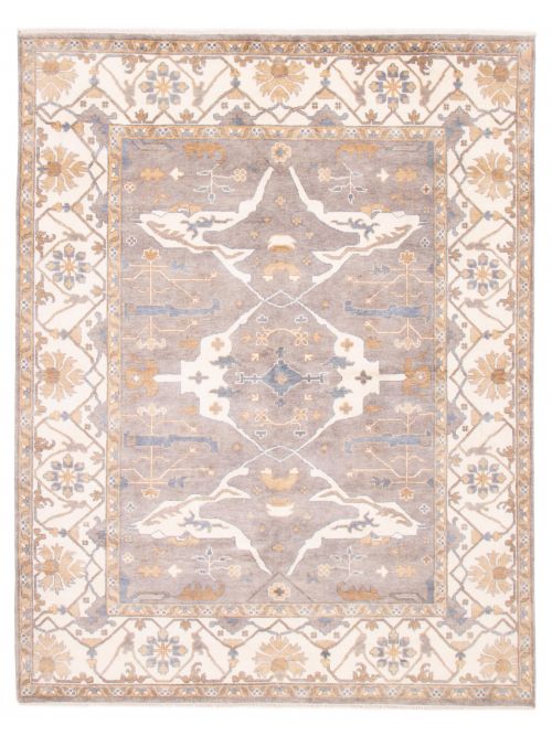 Indian Royal Oushak 9'3" x 11'10" Hand-knotted Wool Rug 