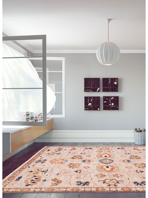 Indian Jules Serapi 9'1" x 11'11" Hand-knotted Wool Rug 