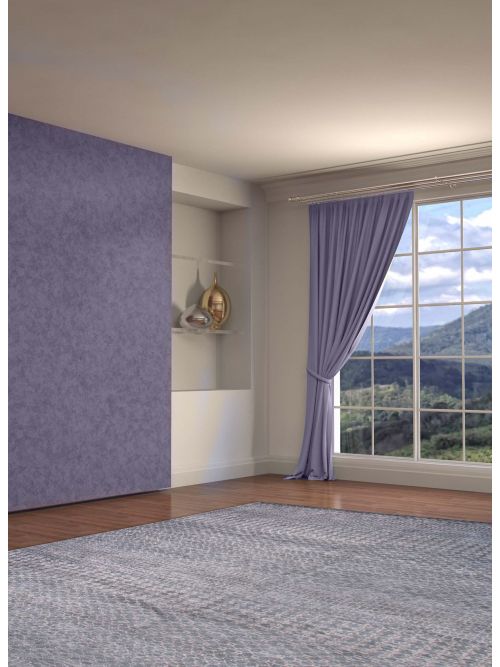 Indian Silk Shadow 7'11" x 9'9" Hand-knotted Viscose & Wool Rug 