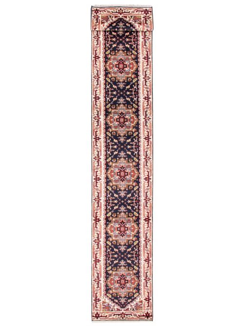 Indian Serapi Heritage 2'7" x 19'9" Hand-knotted Wool Rug 
