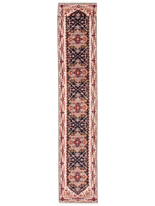 Indian Serapi Heritage 2'6" x 19'10" Hand-knotted Wool Rug 