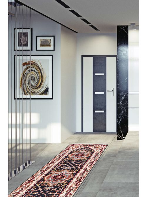 Indian Serapi Heritage 2'6" x 19'10" Hand-knotted Wool Rug 