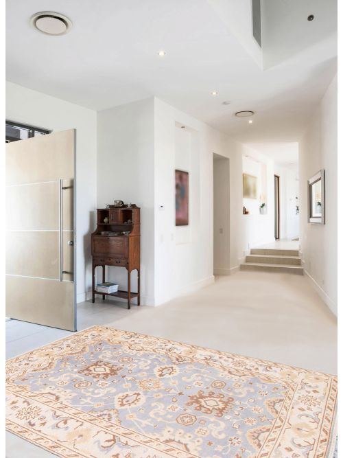 Indian Royal Oushak 6'0" x 8'11" Hand-knotted Wool Rug 