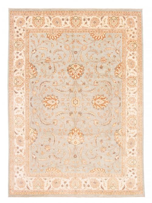 Pakistani Peshawar Oushak 8'10" x 12'1" Hand-knotted Wool Rug 